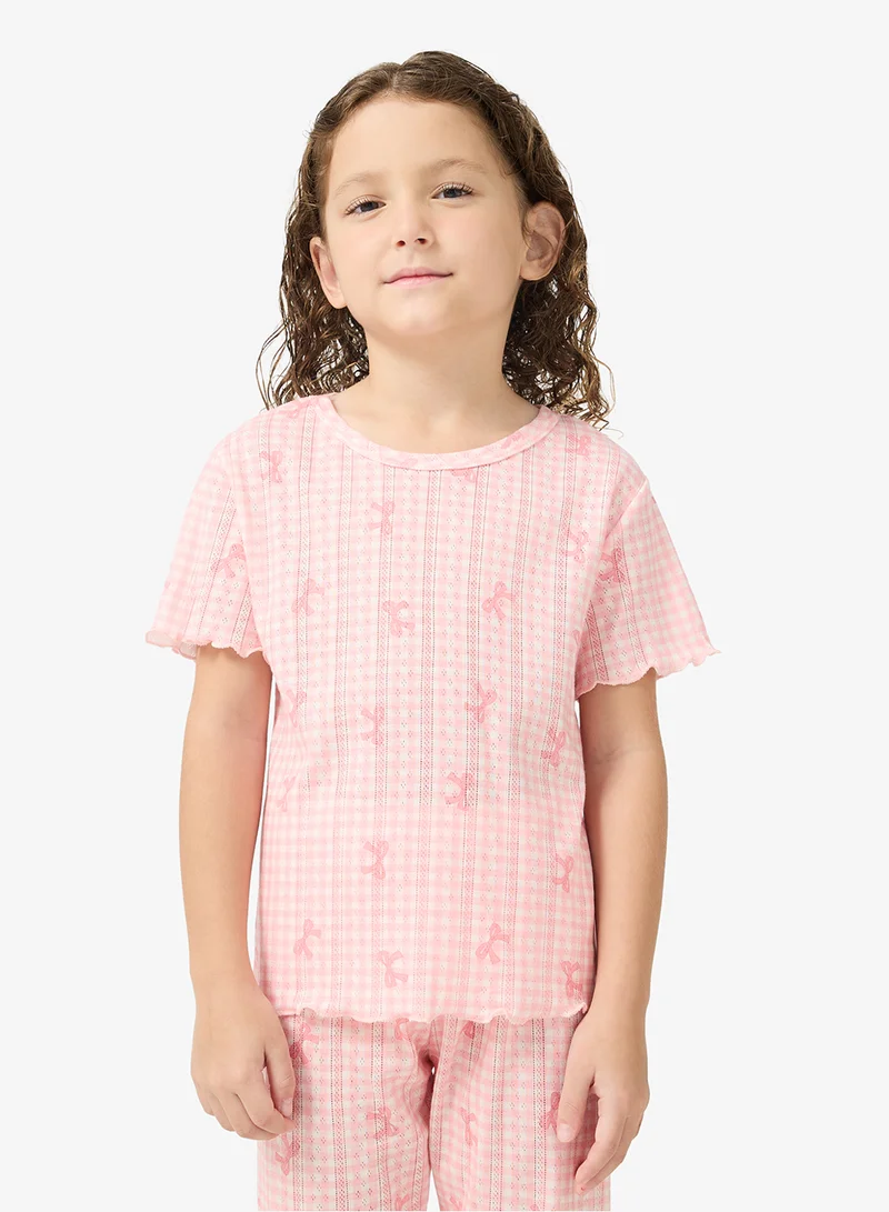 Pinata  Bow Print Short Pyjamas for Women | Best Price UAE